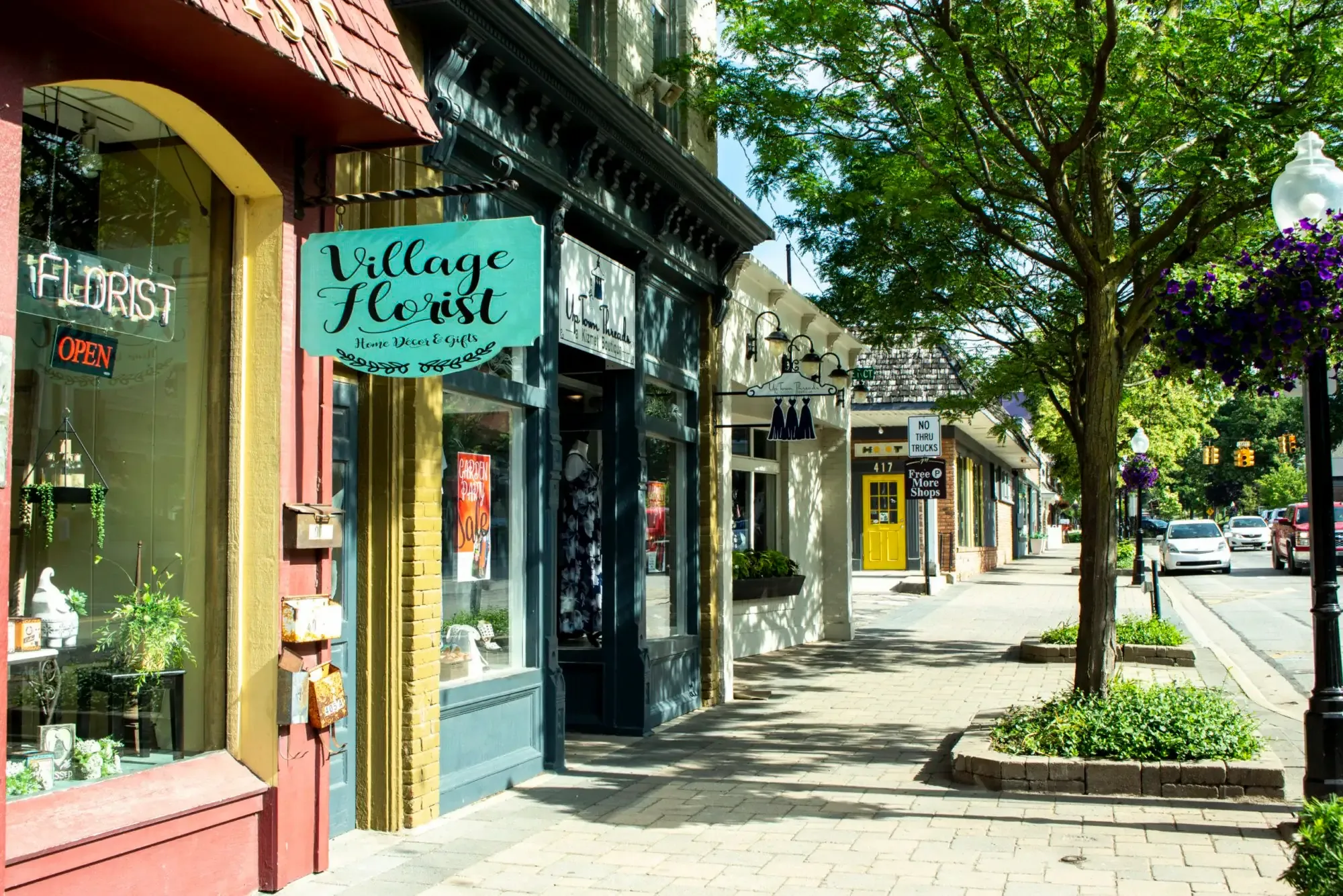Downtown in the Huron Valley, Michigan